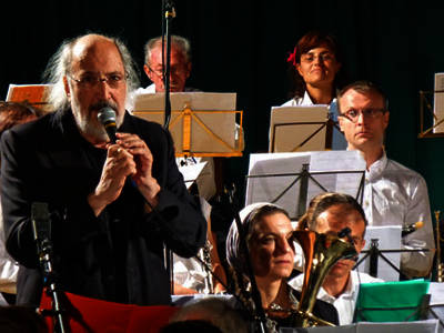 Il compositore Gianluigi Trovesi spiega la sua composizione “Ricercar Gottardo” Il compositore Gianluigi Trovesi spiega la sua composizione “Ricercar Gottardo”
